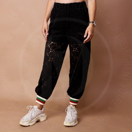 Pantalon de jogging en dentelle noir t.40 - Gucci Dressingment Votre