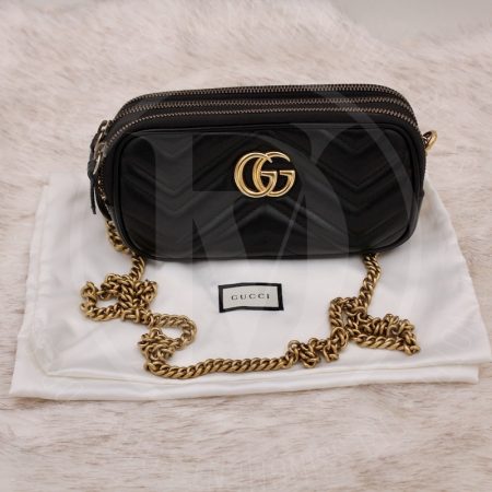 Petit sac GG Marmont triple zip en cuir matelassé noir - Gucci Dressingment Votre