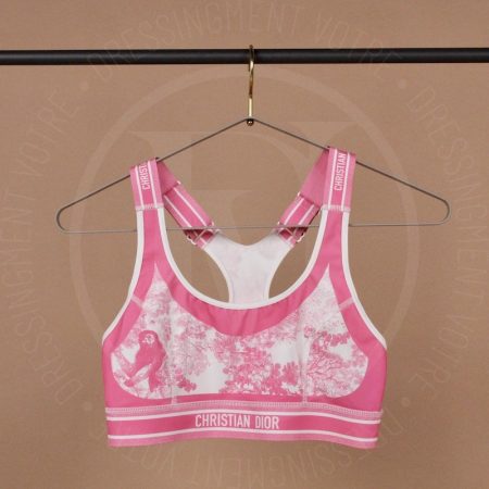 Brassière motif toile de jouy rose t.M - Dior Dressingment Votre