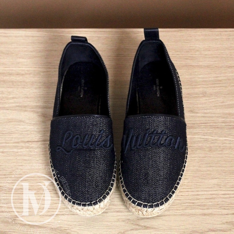 Leather espadrilles Louis Vuitton Blue size 37 EU in Leather - 25481718