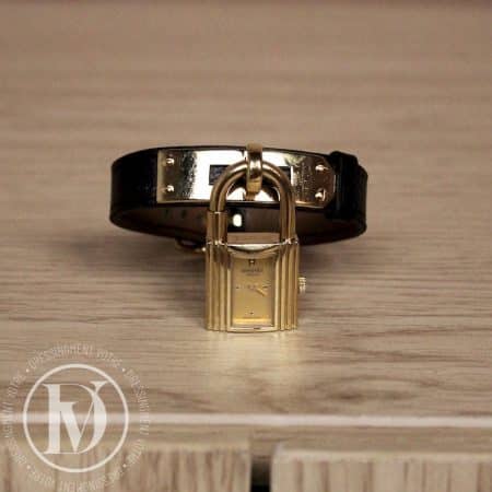 Montre bracelet Kelly-Cadenas en plaqué or - Hermès Dressingment Votre