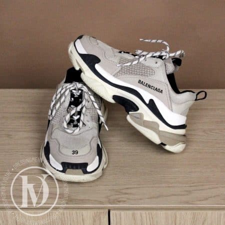 Sneakers Triple S en maille gris et blanc p.39 - Balenciaga Dressingment Votre