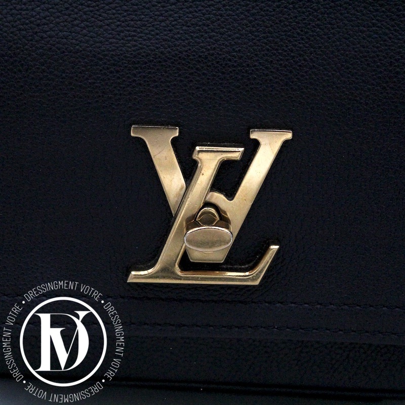 Sac à main lockme en cuir Louis Vuitton Noir en Cuir - 33779449