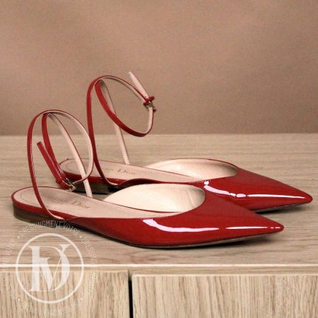 Sandales en cuir verni rouge p.37 - Dior Dressingment Votre