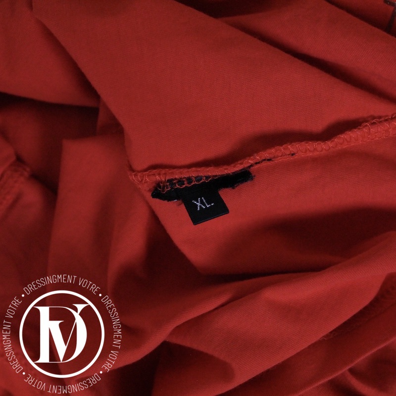 T-shirt logo en coton rouge t.XL - Balmain Dressingment Votre
