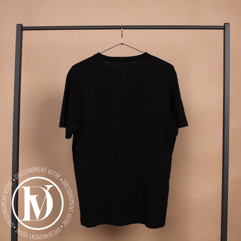 T-shirt blason en coton noir t.XL - Balmain Dressingment Votre