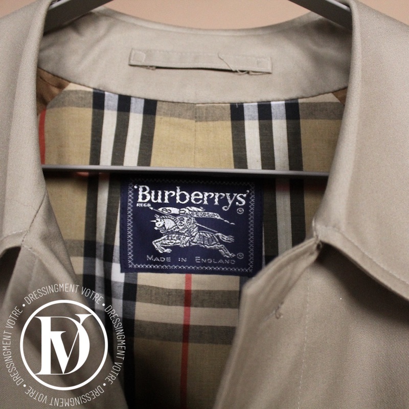 Trench-coat vintage en coton beige - Burberry Dressingment Votre