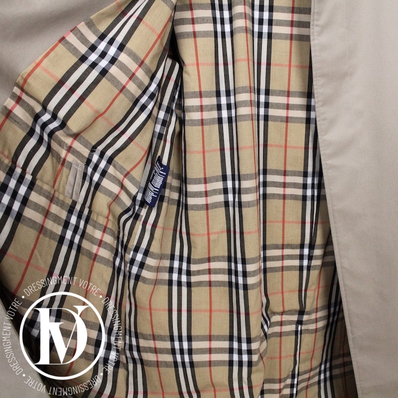 Trench-coat vintage en coton beige - Burberry Dressingment Votre