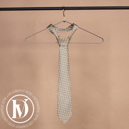 Cravate vintage en soie jaune - Hermès Dressingment Votre