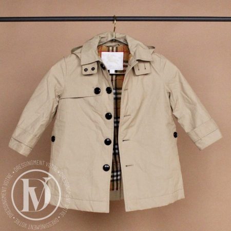 Manteau matelassé en coton t.4 ans - Burberry