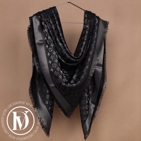 Châle monogram shine noir - Louis Vuitton Dressingment Votre