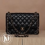 Sac Timeless Jumbo en cuir caviar noir - Chanel Dressingment Votre