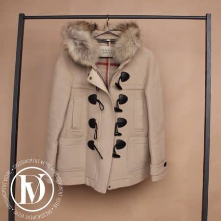 Duffle coat en laine beige t.40 - Burberry