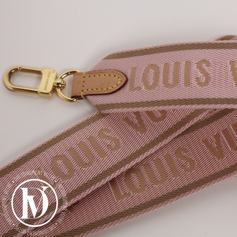 Bandoulière de sac en nylon rose ballerine - Louis Vuitton