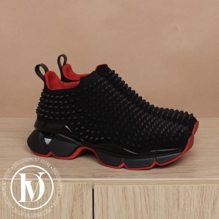 Sneakers Spike Sock noir p.37,5 - Christian Louboutin Dressingment Votre