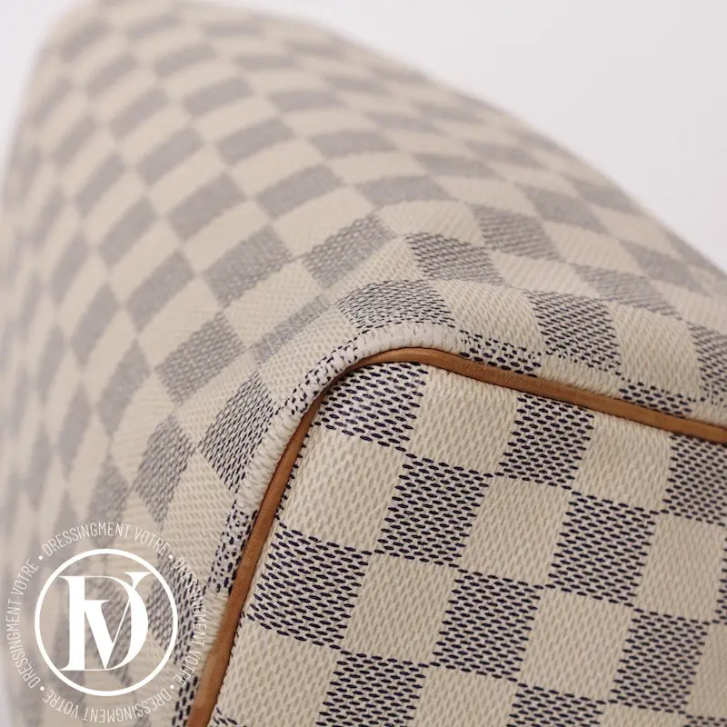 Sac Louis Vuitton Speedy 25 en toile damier ébène