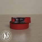 Bracelet Drag double tour en cuir rouge - Hermès Dressingment Votre