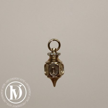 Pendentif Amulette Germain en or jaune et diamants - Pascale Monvoisin Dressingment Votre