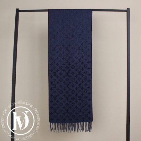 Écharpe monogram dégradée bleu marine - Louis Vuitton Dressingment Votre