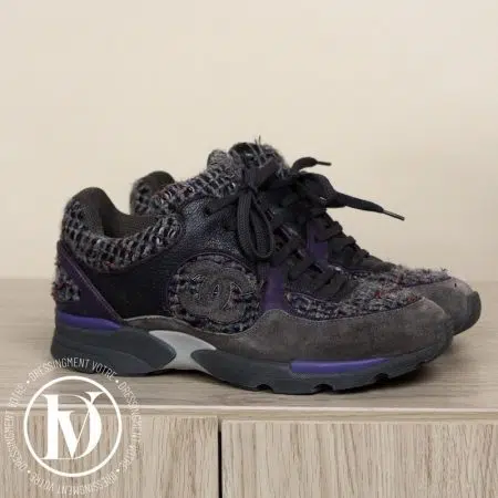 Sneakers en tweed multicolore p.37 - Chanel Basket d'occasion de luxe pour femmes Sneakers en tweed multicolore p.37 - Chanel Dressingment Votre