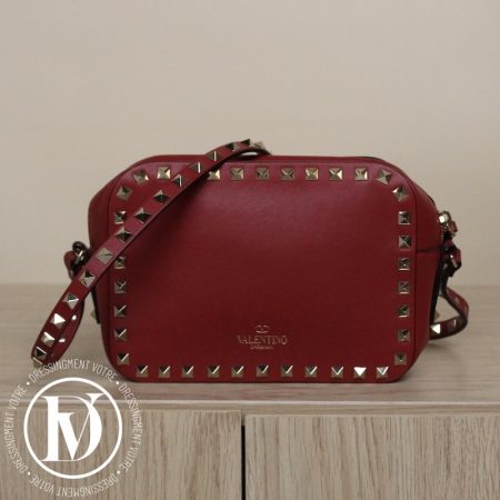 Petit sac Rockstud en cuir rouge - Valentino Dressingment Votre