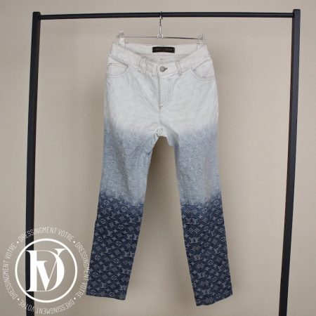 Jeans en coton bleu monogram t.38 - Louis Vuitton Dressingment Votre