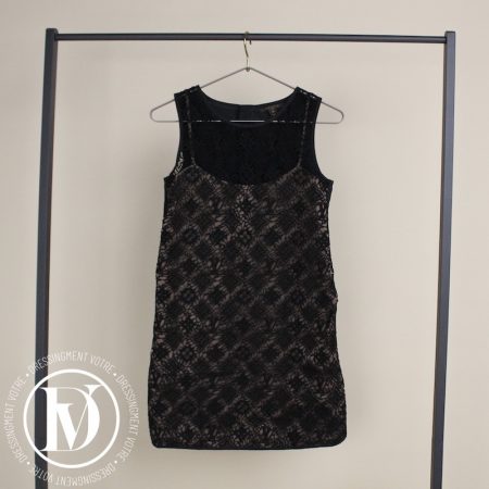 Robe en dentelle noire t.36 - Louis Vuitton Dressingment Votre