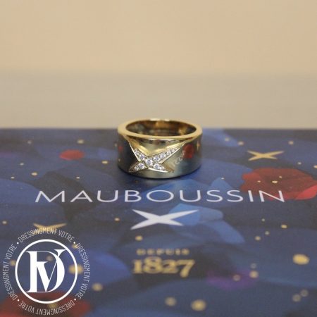 Bague Étoile Divine en or jaune et diamants t.55 - Mauboussin