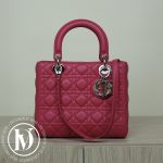 Sac Lady Dior Médium en cuir cannage rose - Dior Dressingment Votre