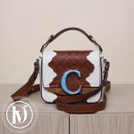 Mini sac C patchwork en cuir bicolore - Chloé Dressingment Votre