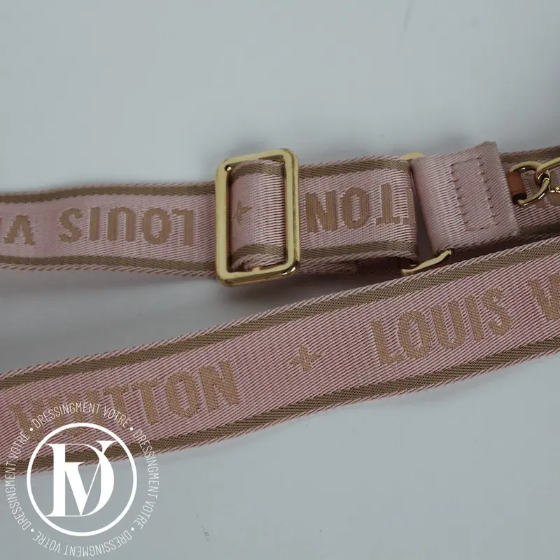 Bandoulière de sac en nylon rose ballerine - Louis Vuitton