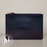 Pochette en cuir bleu navy - Céline Dressingment Votre