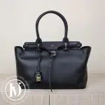 Sac Conti en cuir noir - Céline Dressingment Votre