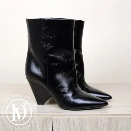 Bottines Niki 85 en cuir glacé noir p.38,5 - Saint Laurent Bottines Niki 85 en cuir glacé noir p.38,5 - Saint Laurent Dressingment Votre