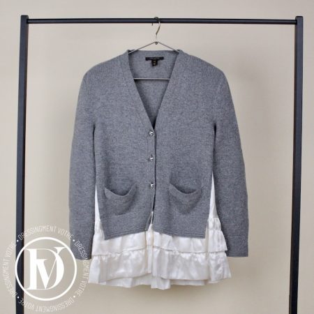 Gilet robe en laine gris & blanc t.xs - Louis Vuitton Dressingment Votre