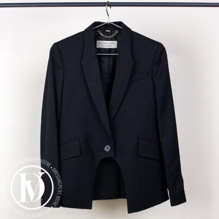 Veste blazer en laine noir t.38 - Burberry Dressingment Votre