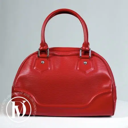 Sac Bowling Montaigne en cuir rouge - Louis Vuitton Sac Bowling Montaigne en cuir rouge - Louis Vuitton Dressingment Votre