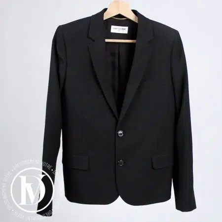 Blazer en coton noir t.36 - Saint Laurent Dressingment Votre