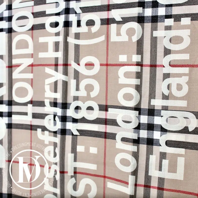 Grande écharpe à logos imprimés - Burberry Grande écharpe à logos imprimés - Burberry – Image 2