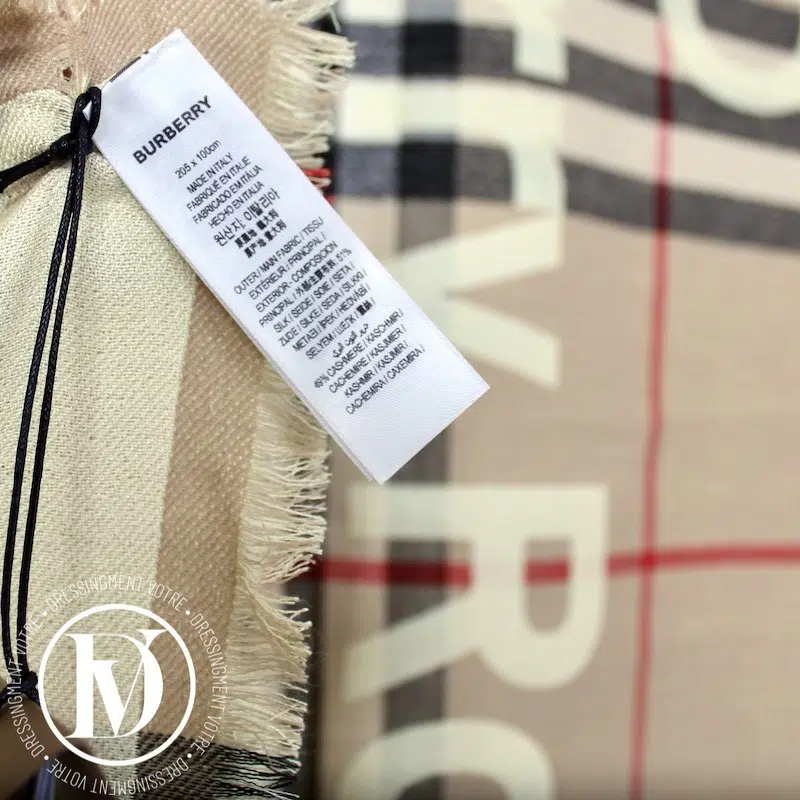 Grande écharpe à logos imprimés - Burberry Grande écharpe à logos imprimés - Burberry – Image 4