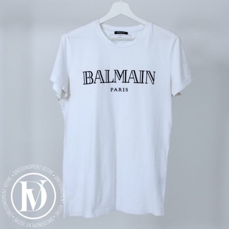 T-shirt en coton blanc t.M - Balmain Dressingment Votre