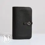 Portefeuille Dogon Duo en cuir togo noir - Hermès Dressingment Votre