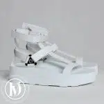 Sandales Enid en cuir blanc p.36 - Hermès Dressingment Votre