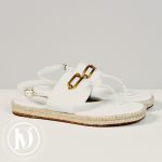 Espadrilles Eloise en cuir blanc p.37 - Hermès Dressingment Votre