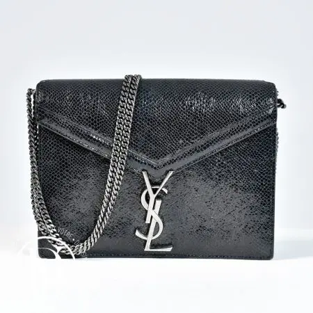 Sac Cassandre en python verni noir - Saint Laurent Sac Cassandre en python verni noir - Saint Laurent Dressingment Votre