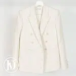 Blazer en laine et sequin crème t.36 - Saint Laurent Dressingment Votre