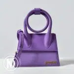 Sac Chiquito Noeud en cuir violet - Jacquemus Dressingment Votre