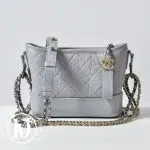 Sac Gabrielle PM en cuir gris/bleu - Chanel Dressingment Votre