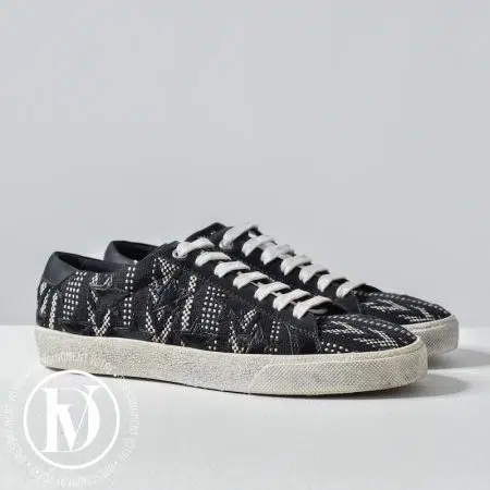 Sneakers en tissu navy et cuir p.37 - Saint Laurent Sneakers en tissu navy et cuir p.37 - Saint Laurent Dressingment Votre