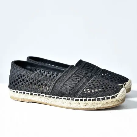 Espadrilles Granville perforées noire p.36,5 - Dior Dressingment Votre